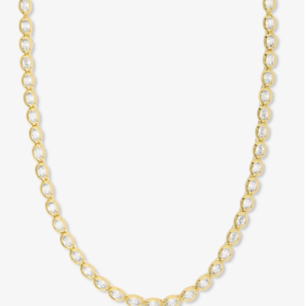 Melinda Maria She's A Boss Tennis Necklace